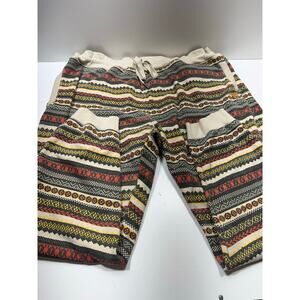Parish Nation Women’s Plus Sz 6XL Drawstring Jogger Pants Boho Hippie Aztec